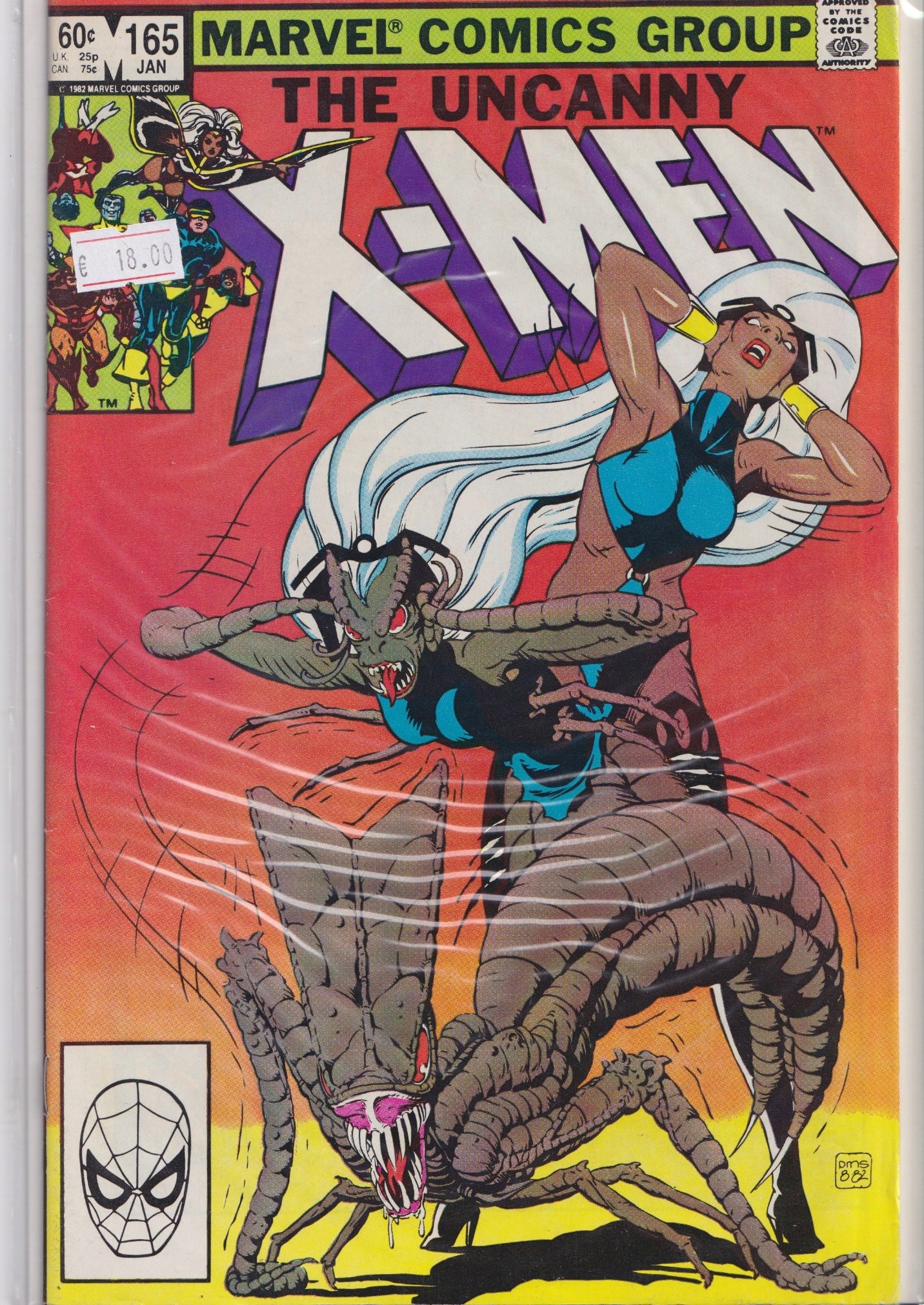Uncanny X-Men #165 (1982) 1° Paul Smith very Fine