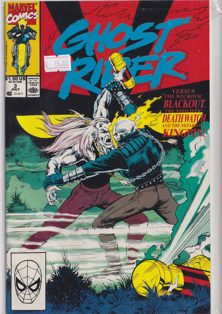 Ghost Rider #3( 1990) New Ghost Rider Very Fine