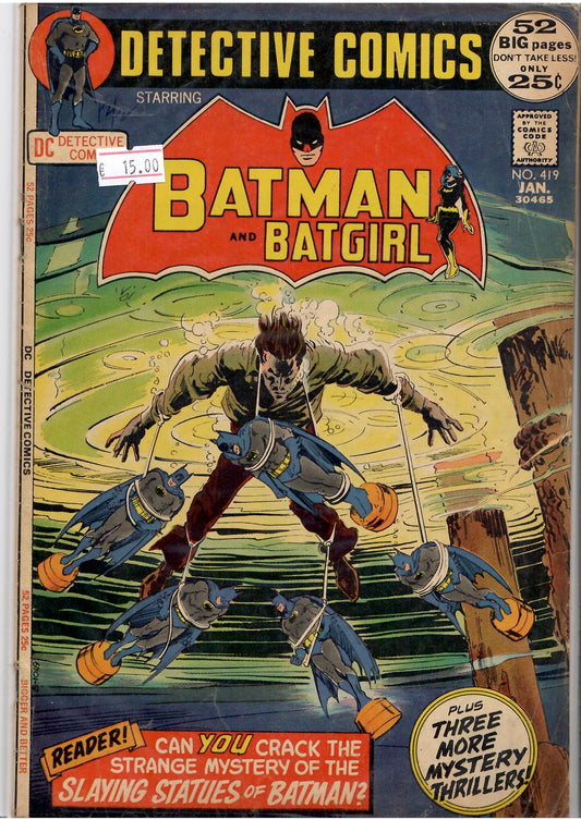 Detective Comics #419 (1972) VG - French Comics Lovers