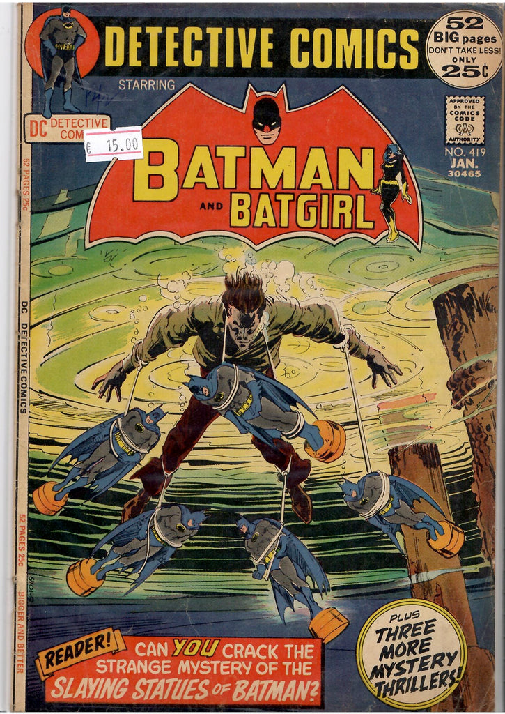 Detective Comics #419 (1972) VG - French Comics Lovers