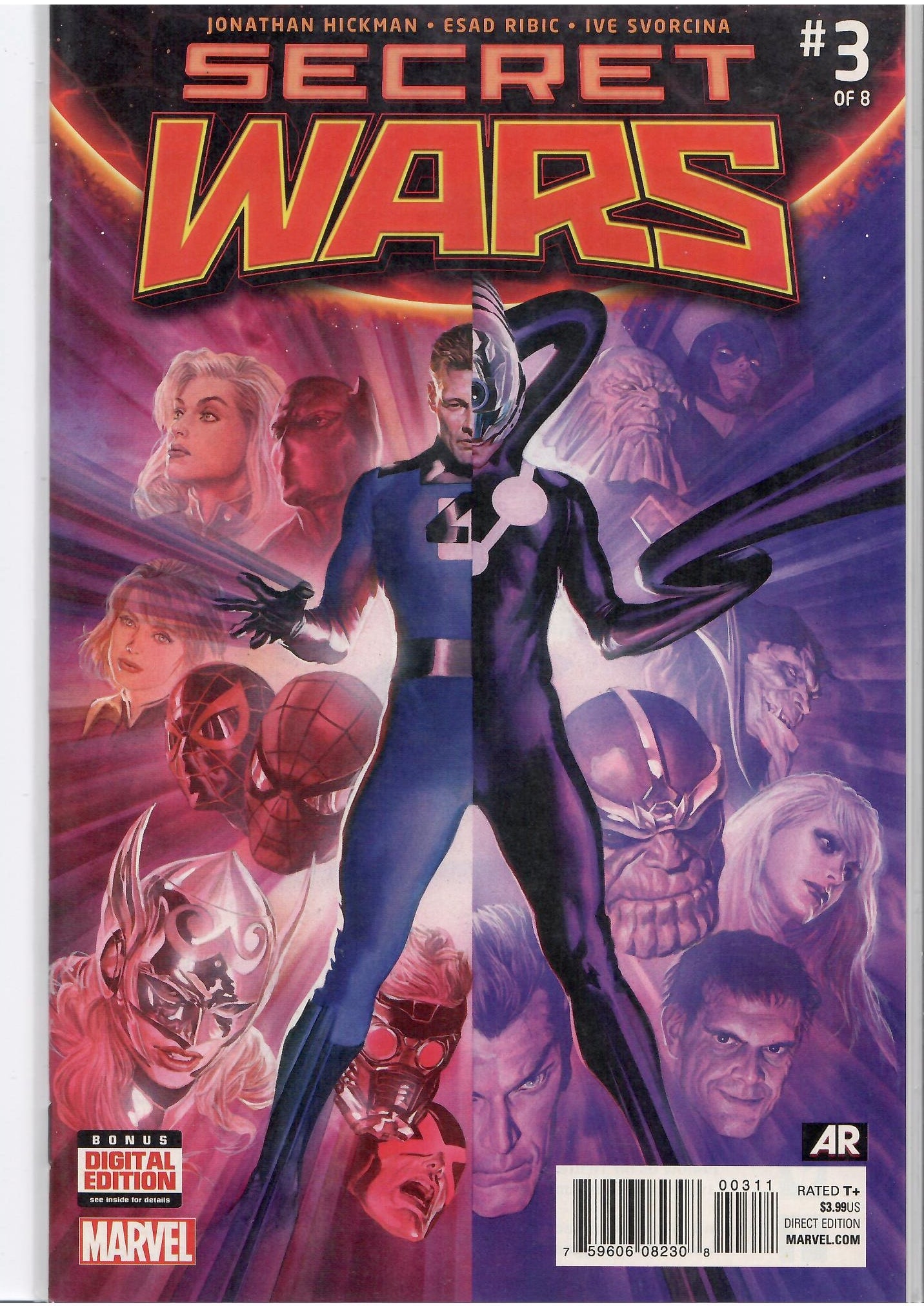 Secret Wars #1-9 (2015)  Doom Ribbic art very Fine