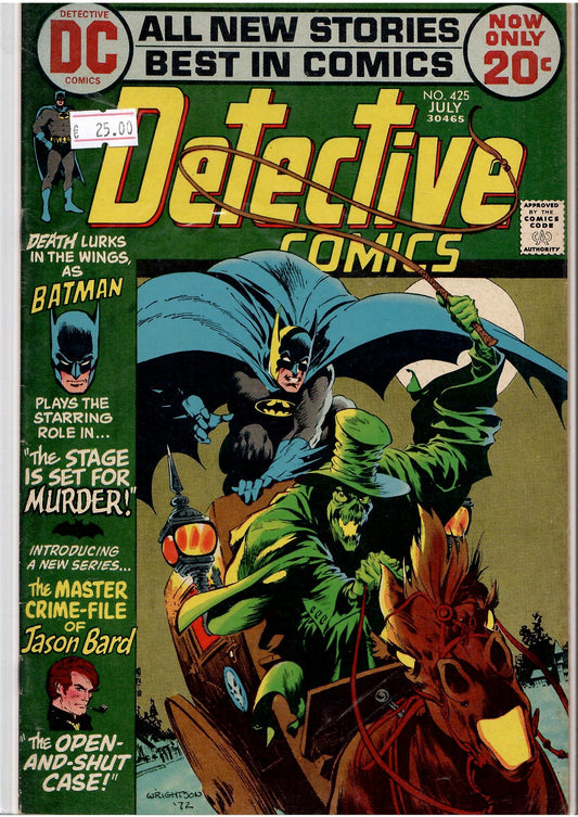 Detective Comics #425 (1972) Wrightson cover Fine - French Comics Lovers