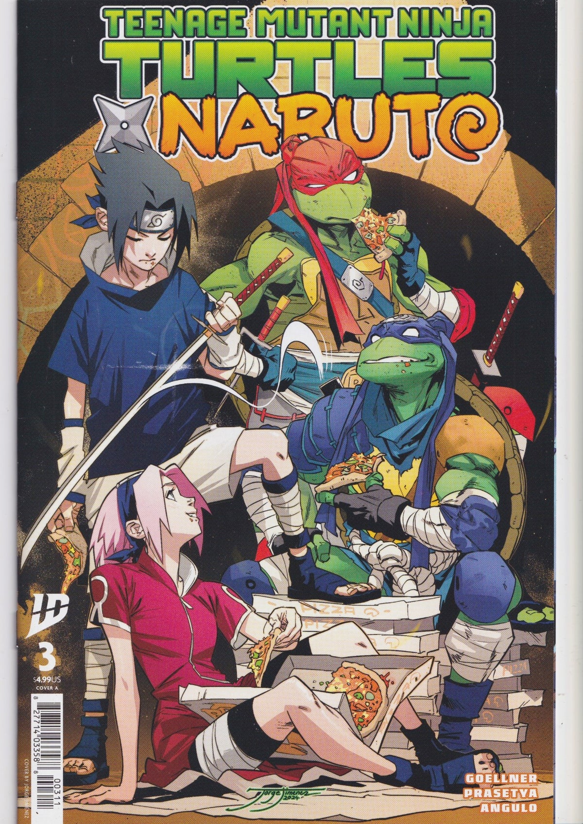 Teenage Mutant Ninja Turtles/Naruto #1-4 (2025) full set  Exclusive Crossover NM
