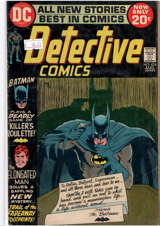 Detective Comics #426 (1972) VG+ - French Comics Lovers