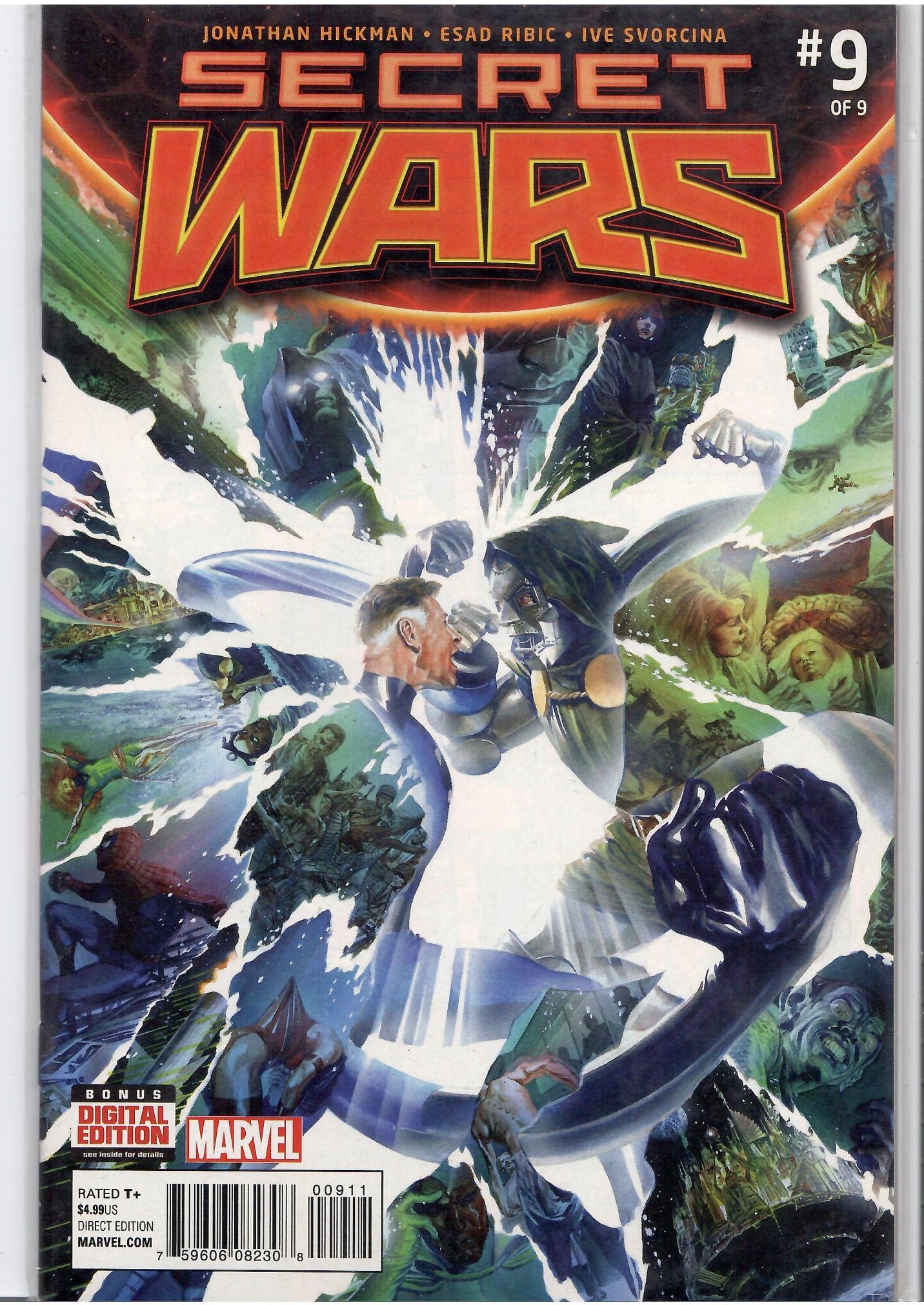 Secret Wars #1-9 (2015)  Doom Ribbic art very Fine