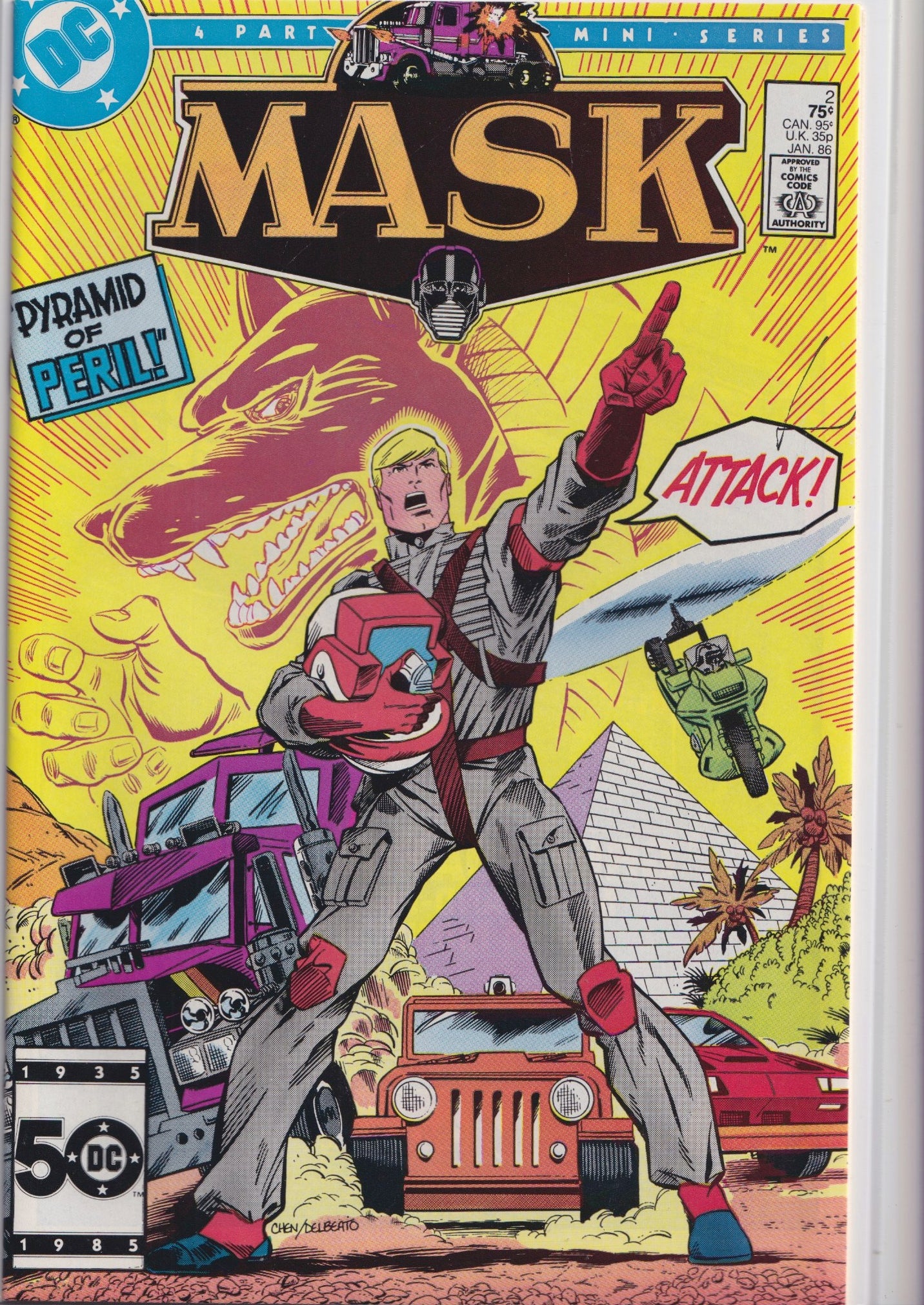 MASK #1-4 (1985) Full set DC Tv show Very Fine