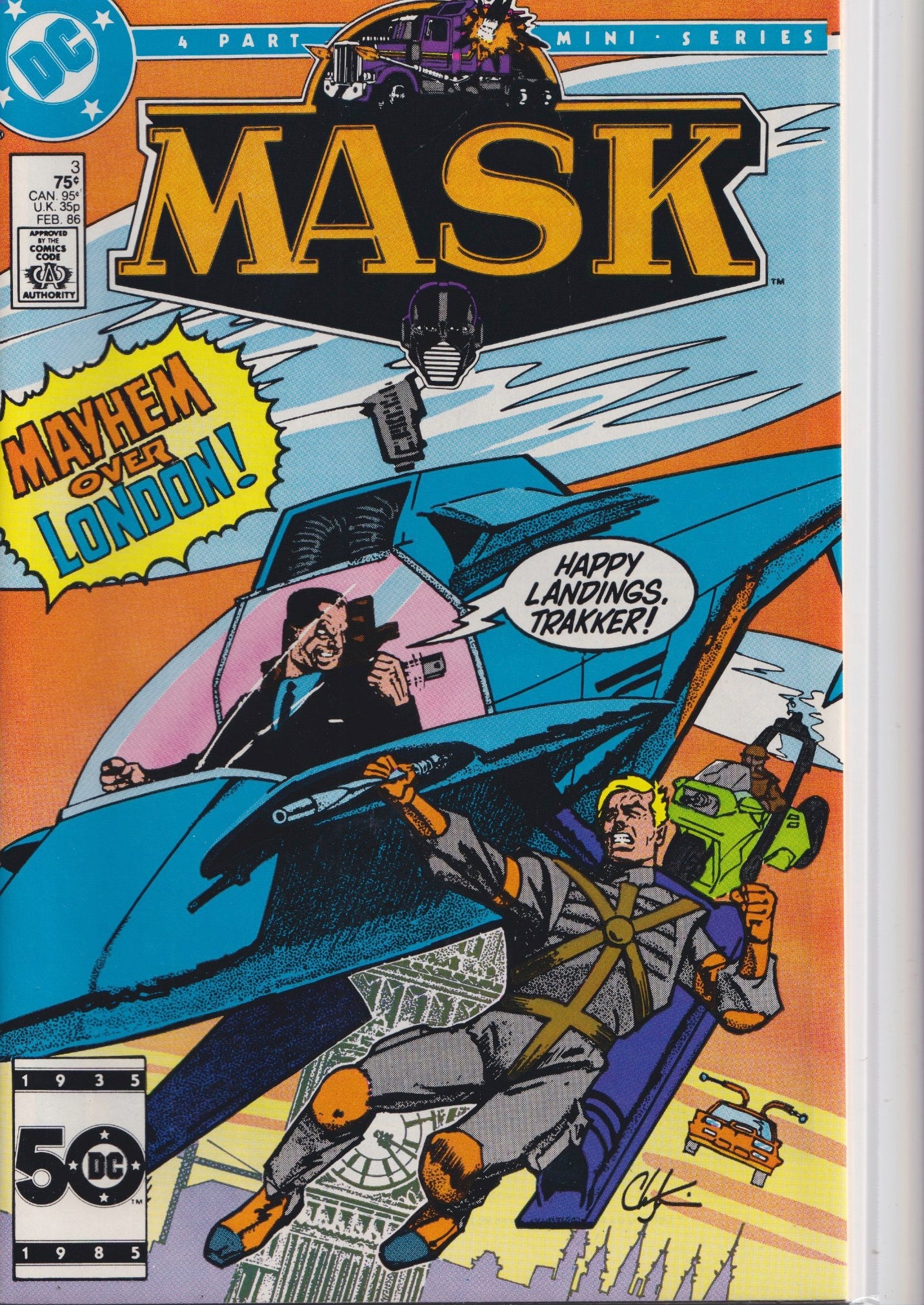 MASK #1-4 (1985) Full set DC Tv show Very Fine