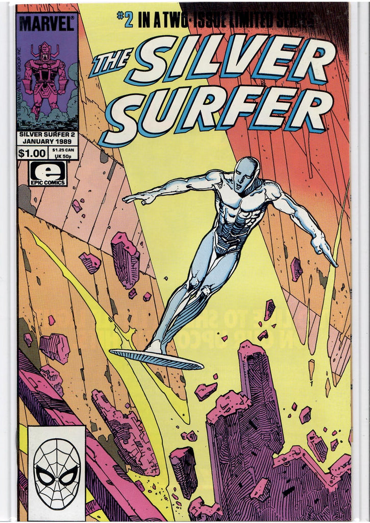 Silver Surfer Parable #1+2 (1989) Full set Moebius + Stan Lee Very Fine