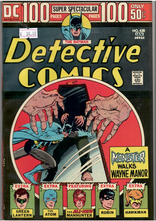 Detective Comics #438 (1974) Manhunter Fine + - French Comics Lovers