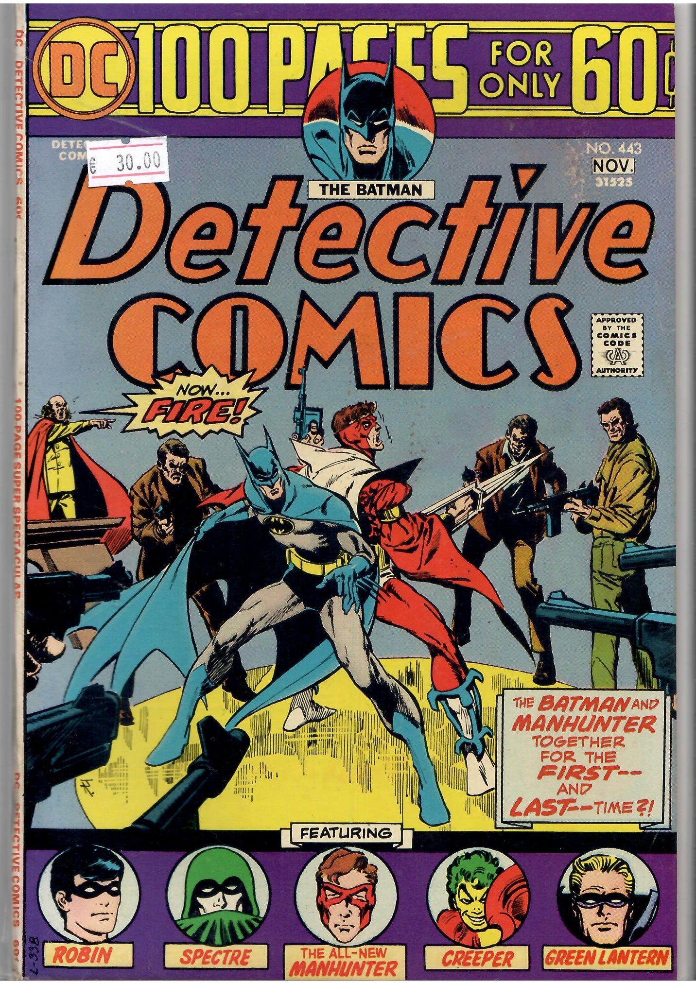 Detective Comics #443 (1974) Manhunter Fine + - French Comics Lovers