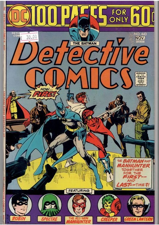 Detective Comics #443 (1974) Manhunter Fine + - French Comics Lovers