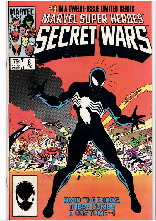  1st in continuity appearance of Spider-Man's black costume 
