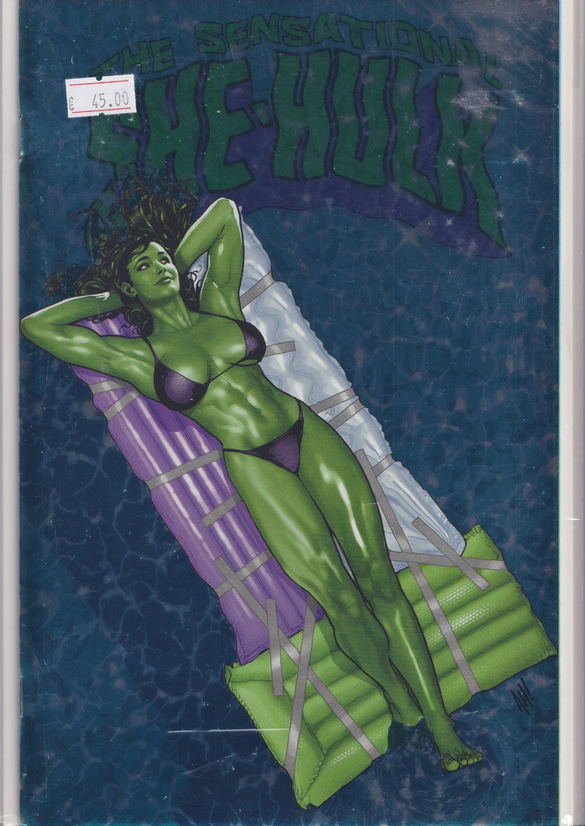 Sensational She-Hulk #1 (2023) Adam Hughes Foil variant NM FCL