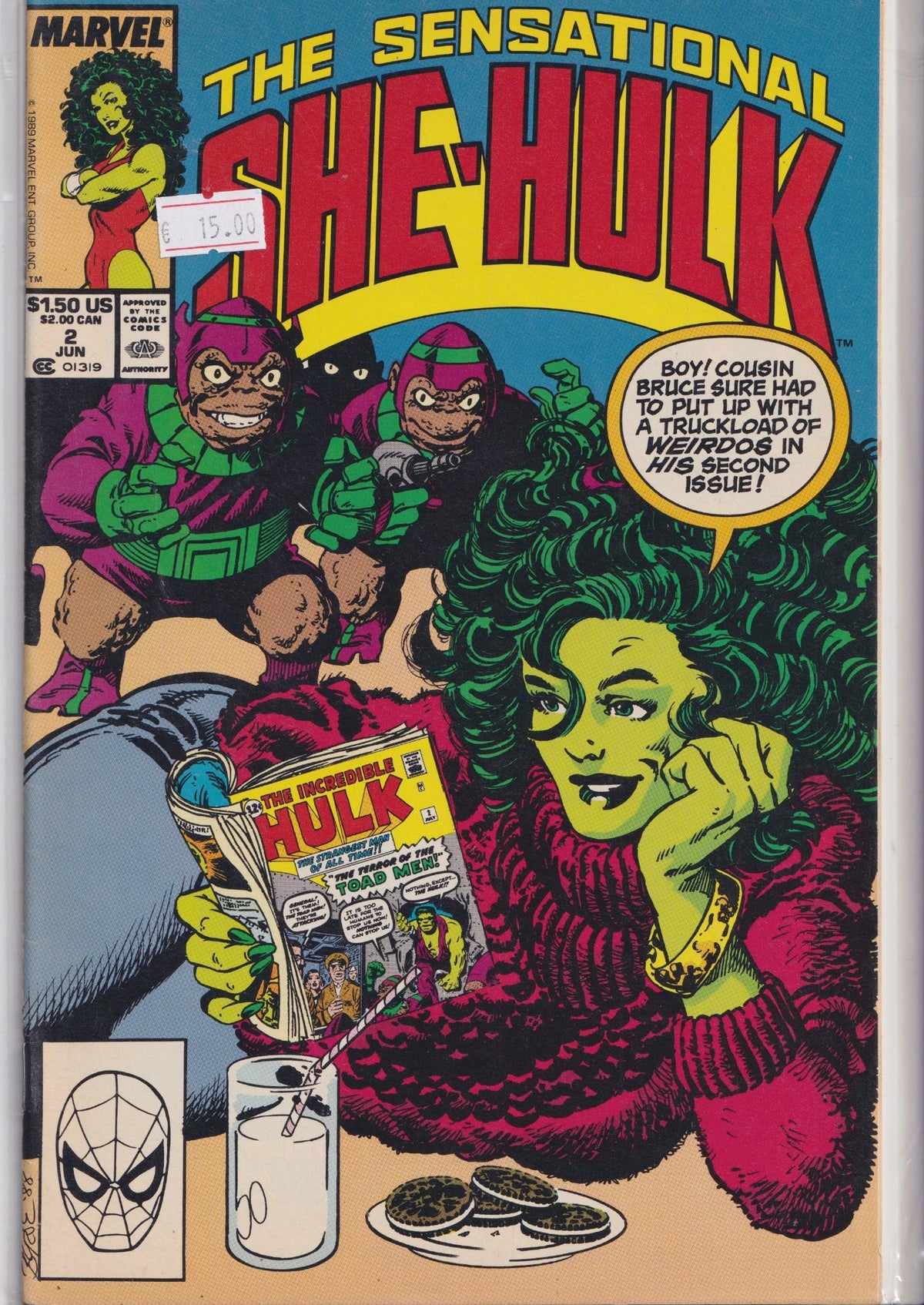 Sensational She-Hulk #2 (1989) Byrne story and art very Fine
