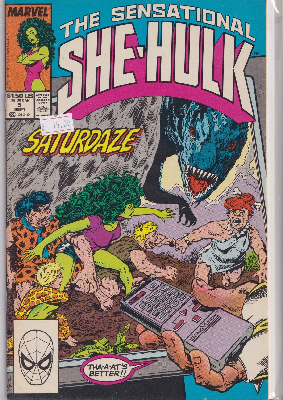 Sensational She-Hulk #5 (1989) Byrne story and art very Fine FCL