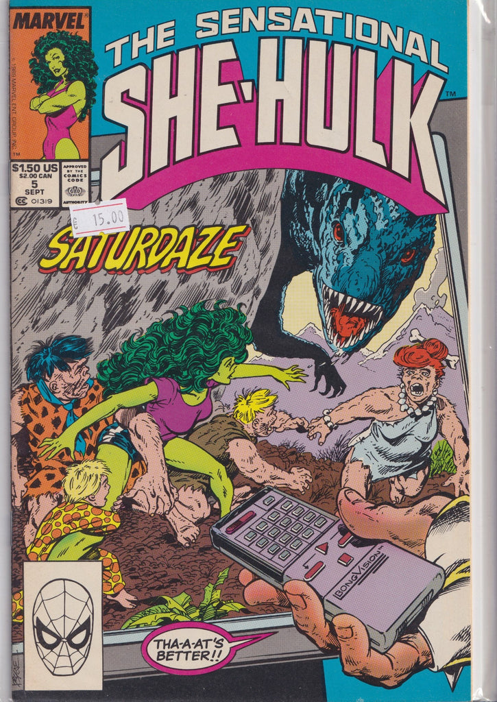Sensational She-Hulk #5 (1989) Byrne story and art very Fine FCL
