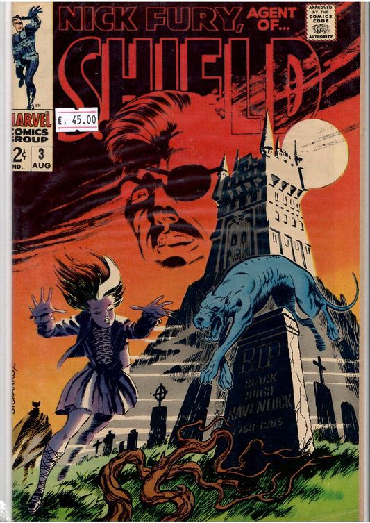Shield #3 (1968) classic Steranko Fine+-Frenchcomicslovers