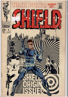 Shield #4 (1968) classic Steranko cover VG-  Frenchcomicslovers