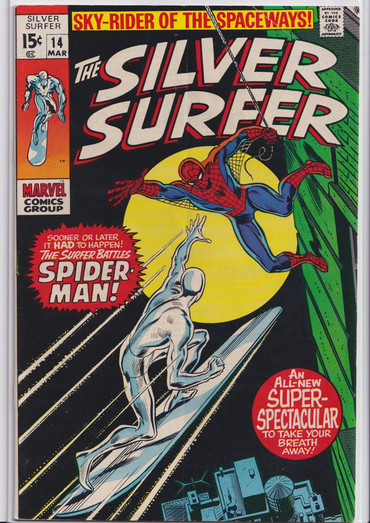 Silver Surfer #14 (1970) John Buscema Classic Spider-Man Fine