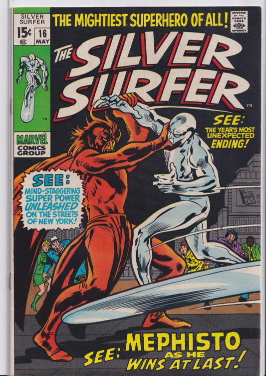 Silver Surfer #16 (1970) John Buscema Classic Mephisto Very fine