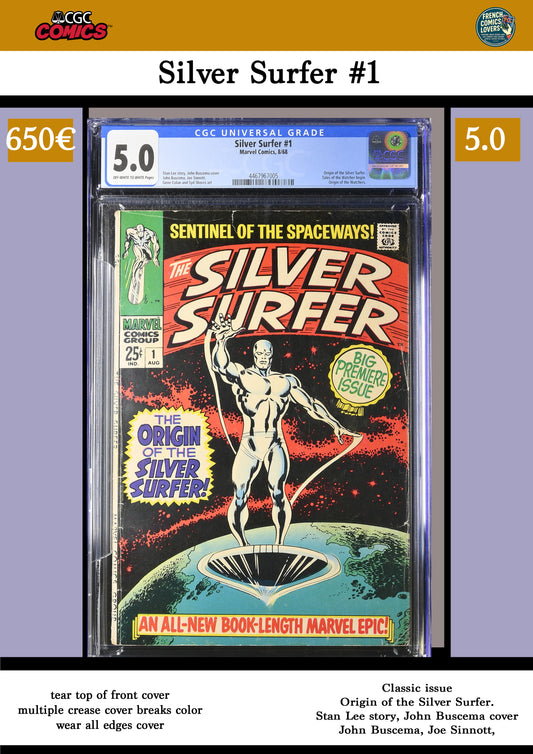 Silver Surfer #1 (1968) Key issue CGC 5.0