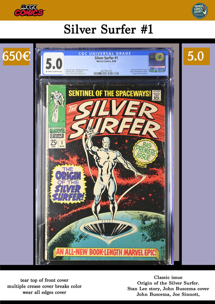 Silver Surfer #1 (1968) Key issue CGC 5.0