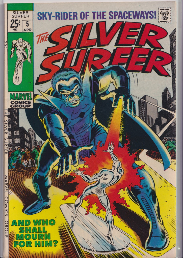 Silver Surfer #5 (1969) John Buscema Classic , Stranger very Fine