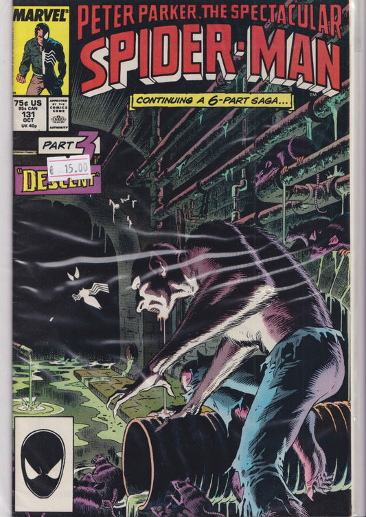 Spectacular Spider-Man #131 (1987) Kraven last Hunt VF