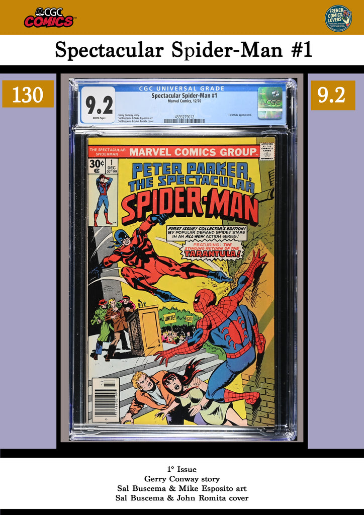 Spectacular Spider-Man #1 (1977) Key issue CGC 9.2