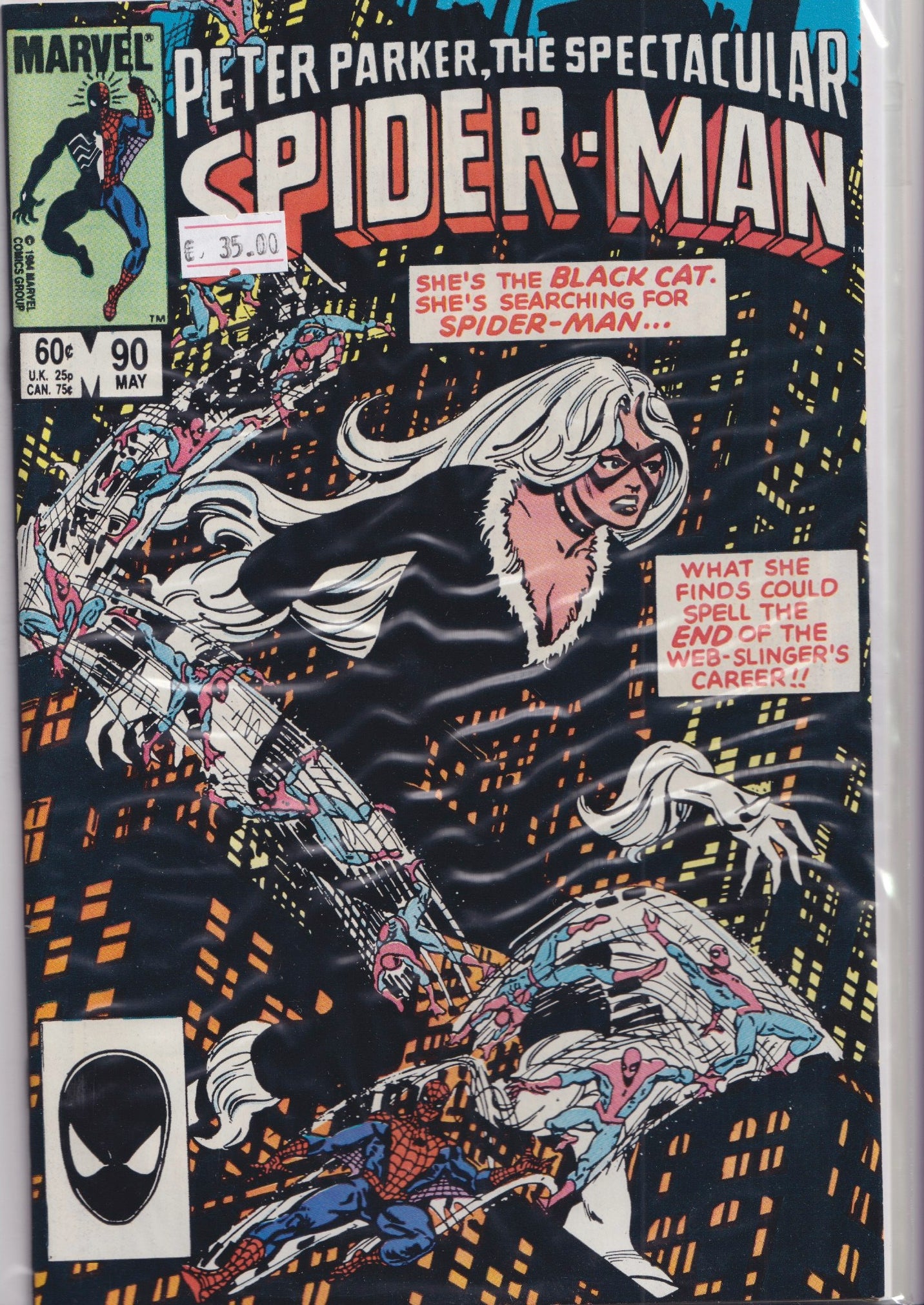 Spectacular Spider-Man #90 (1984) 1° Black costume VF