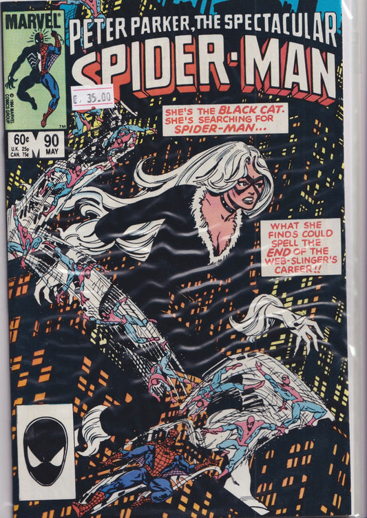 Spectacular Spider-Man #90 (1984) 1° Black costume VF
