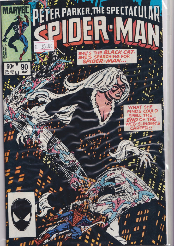 Spectacular Spider-Man #90 (1984) 1° Black costume VF