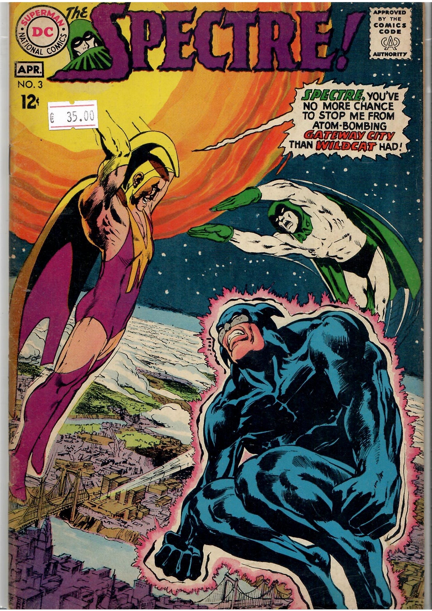 Spectre #3 (1968) Neal Adams art Fine