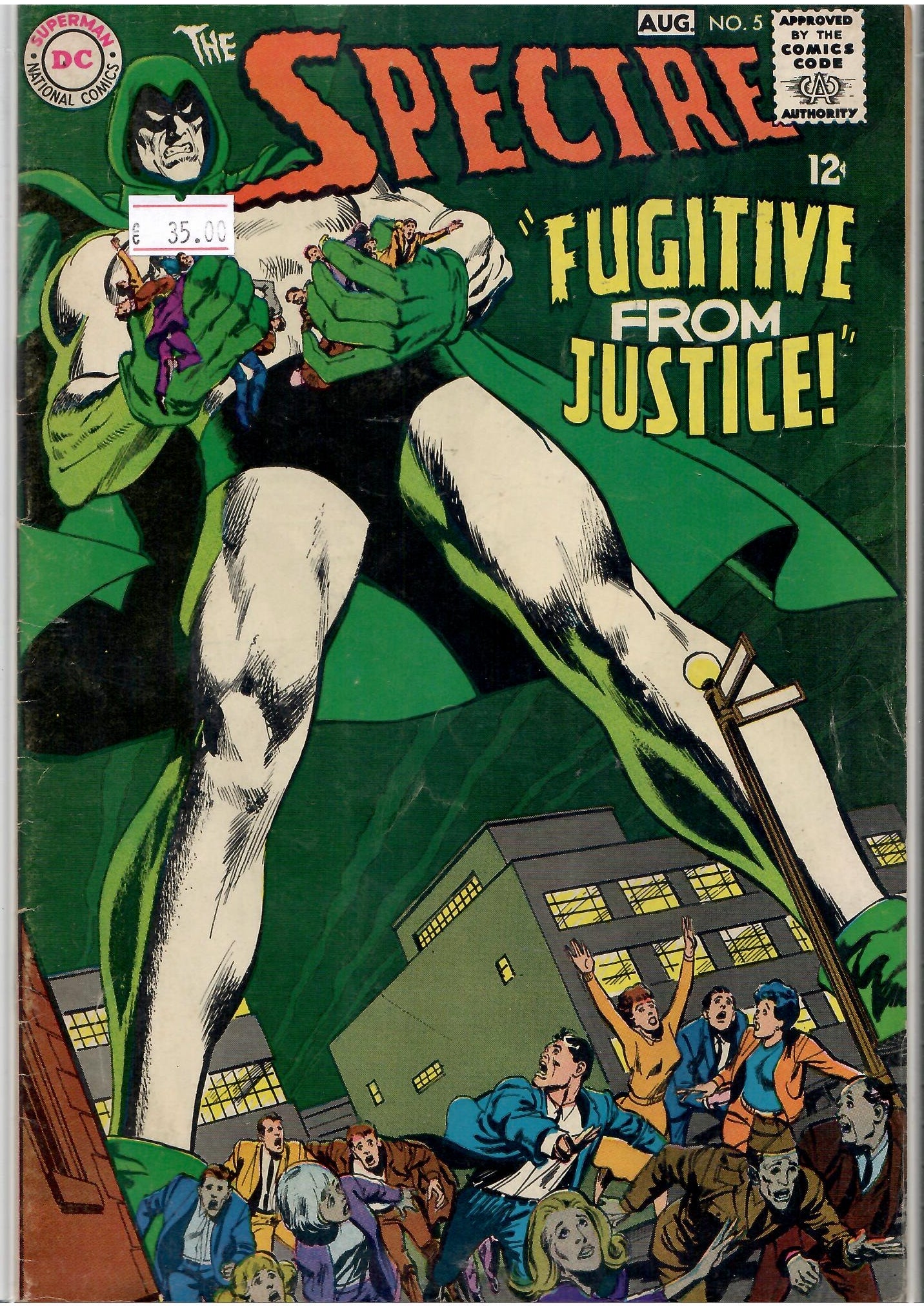 Spectre #5 (1968) Neal Adams art Fine