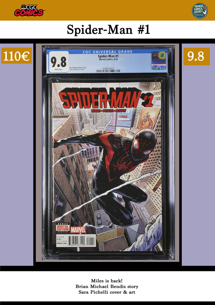 Spider-Man #1 (2016) Miles! CGC 9.8