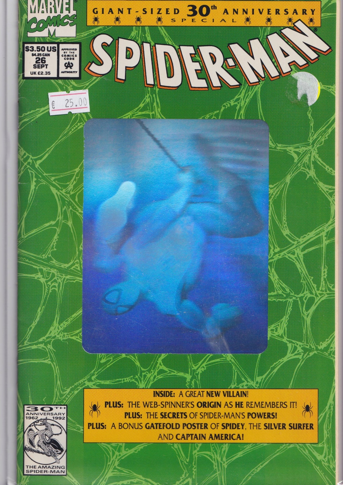 Spider-Man #26 (1992) Hologram cover VF