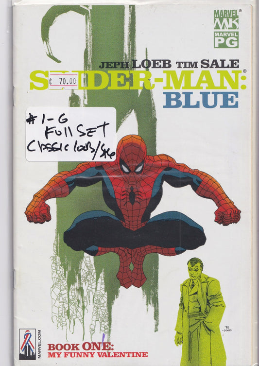 Spider-Man Blue #1-7 (2002) Full set Classic Tim sale story VF