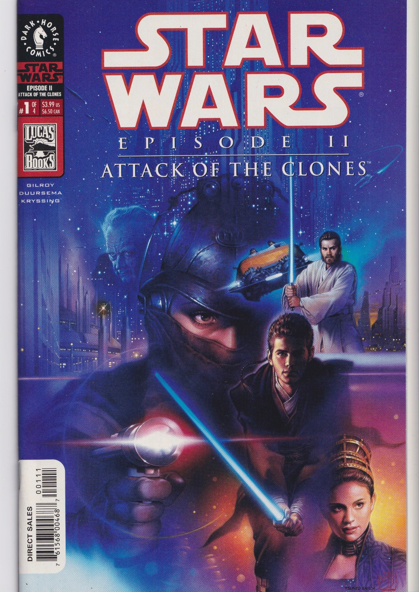 Star Wars Episode 2 Attack of the Clones (2002) #1-4  Full set Very Fine