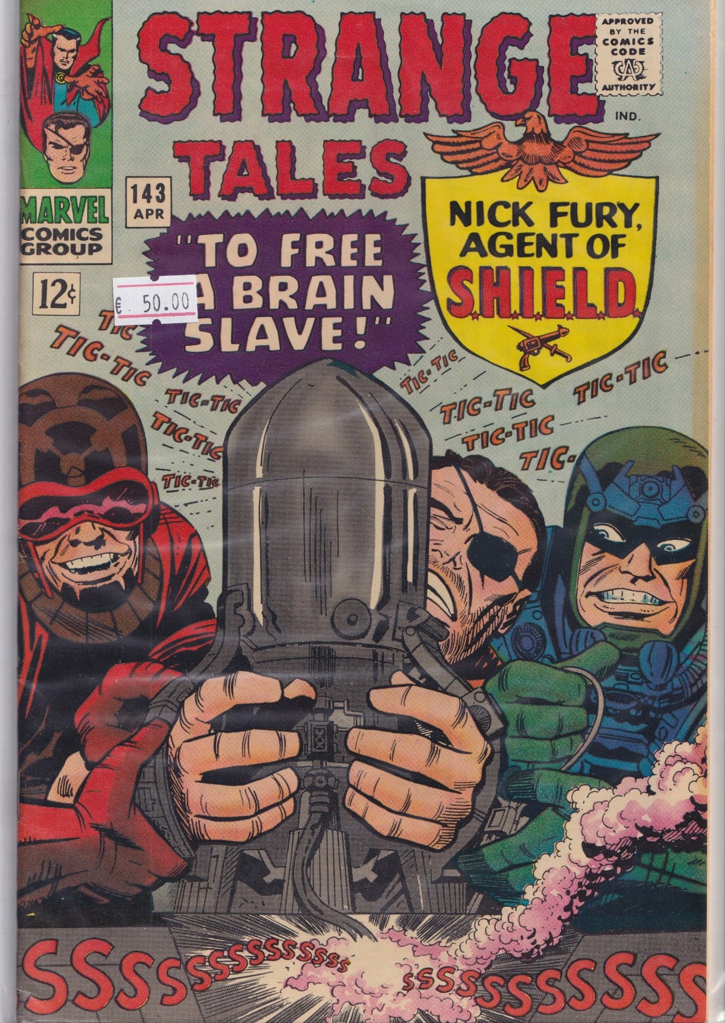 Strange Tales #143 (1966) Shield + Dr Strange F+