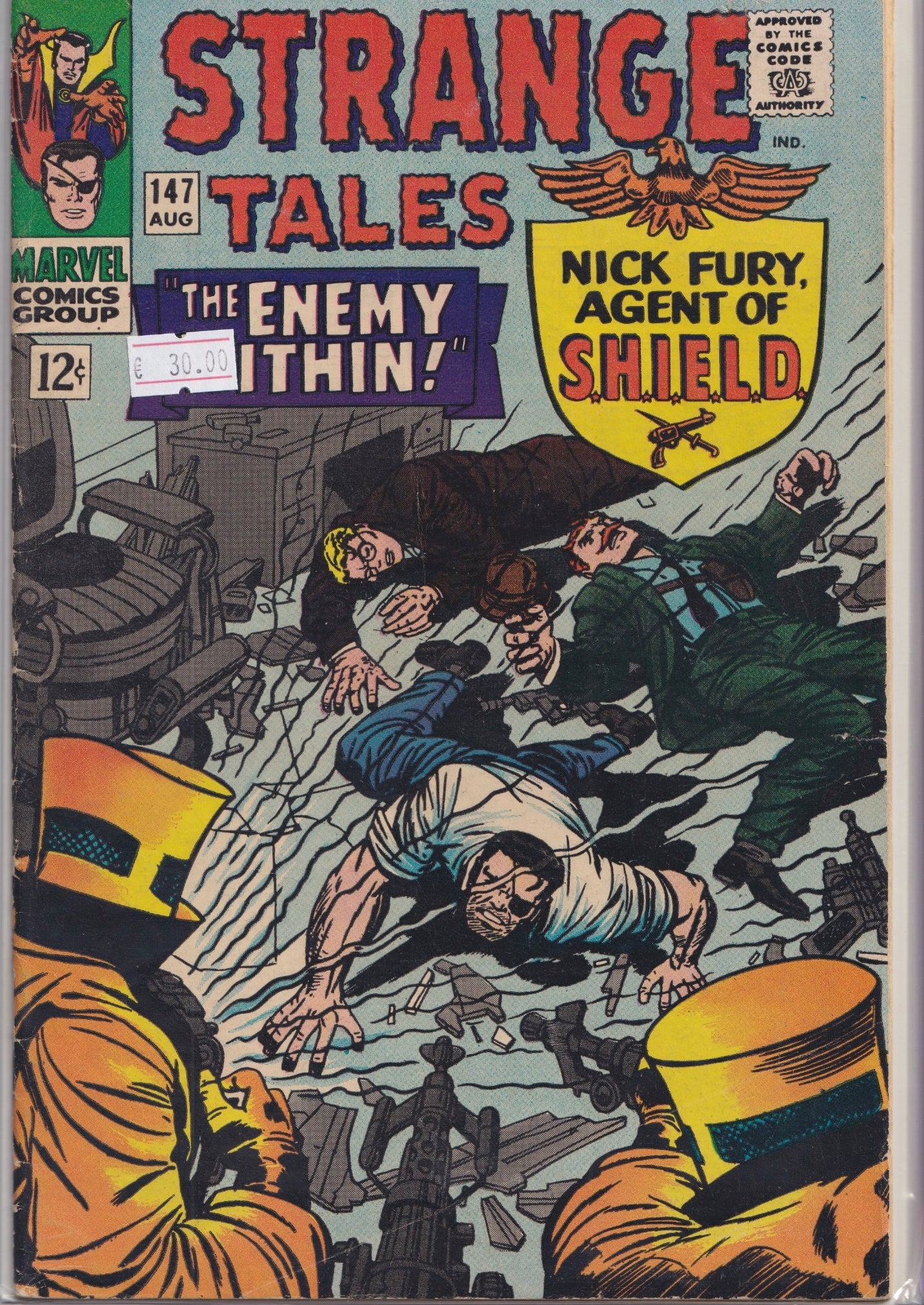 Strange Tales #147 (1966) Shield + Dr Strange F+
