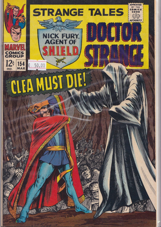 Strange Tales #154 (1967) Shield + Dr Strange Steranko  Very Fine