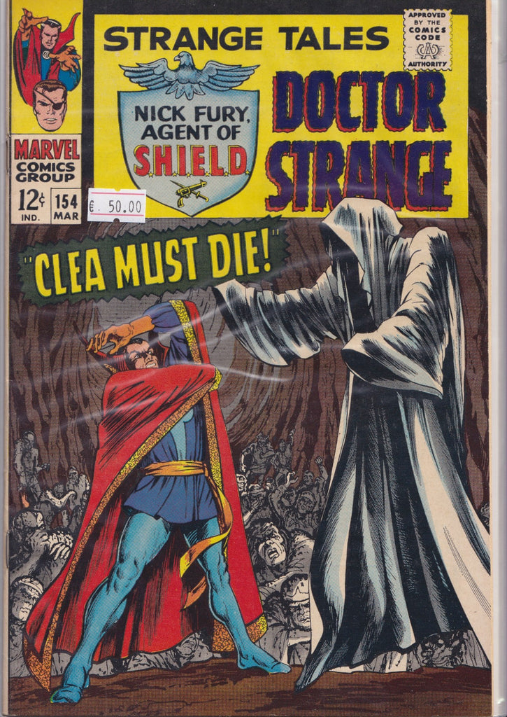 Strange Tales #154 (1967) Shield + Dr Strange Steranko  Very Fine
