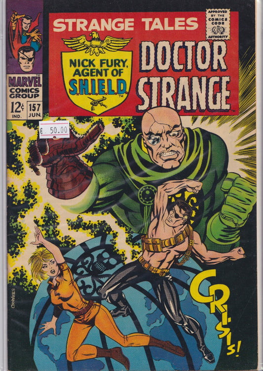 Strange Tales #157 (1967) Shield + Dr Strange Steranko  Very Fine