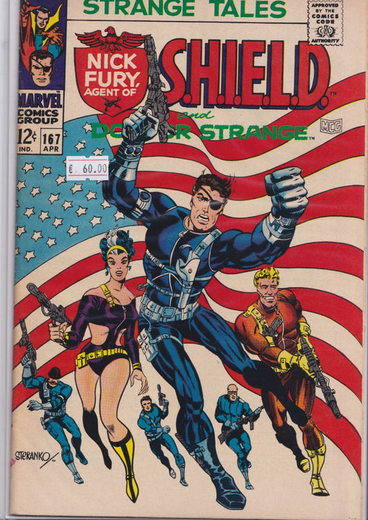 Strange Tales #167 classic cover - French Comics Lovers