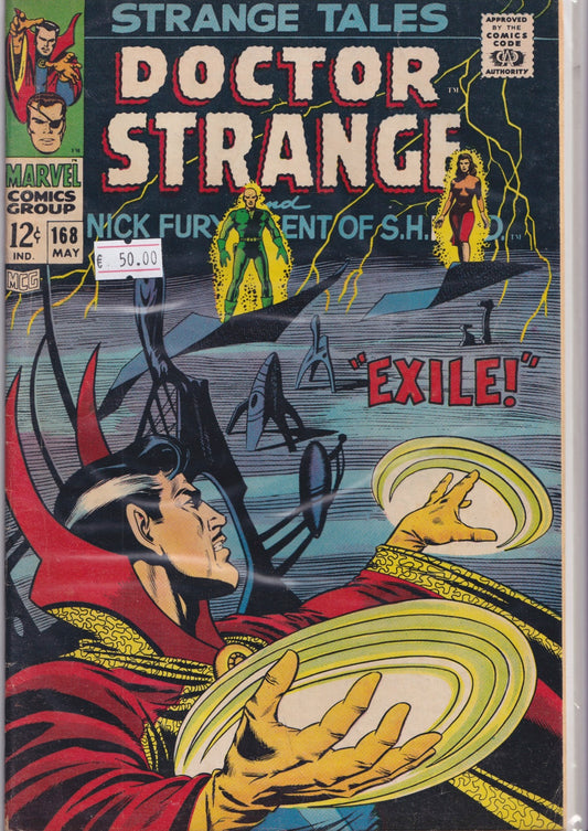 Strange Tales #168 (1968) Shield + Dr Strange Steranko  Very Fine 