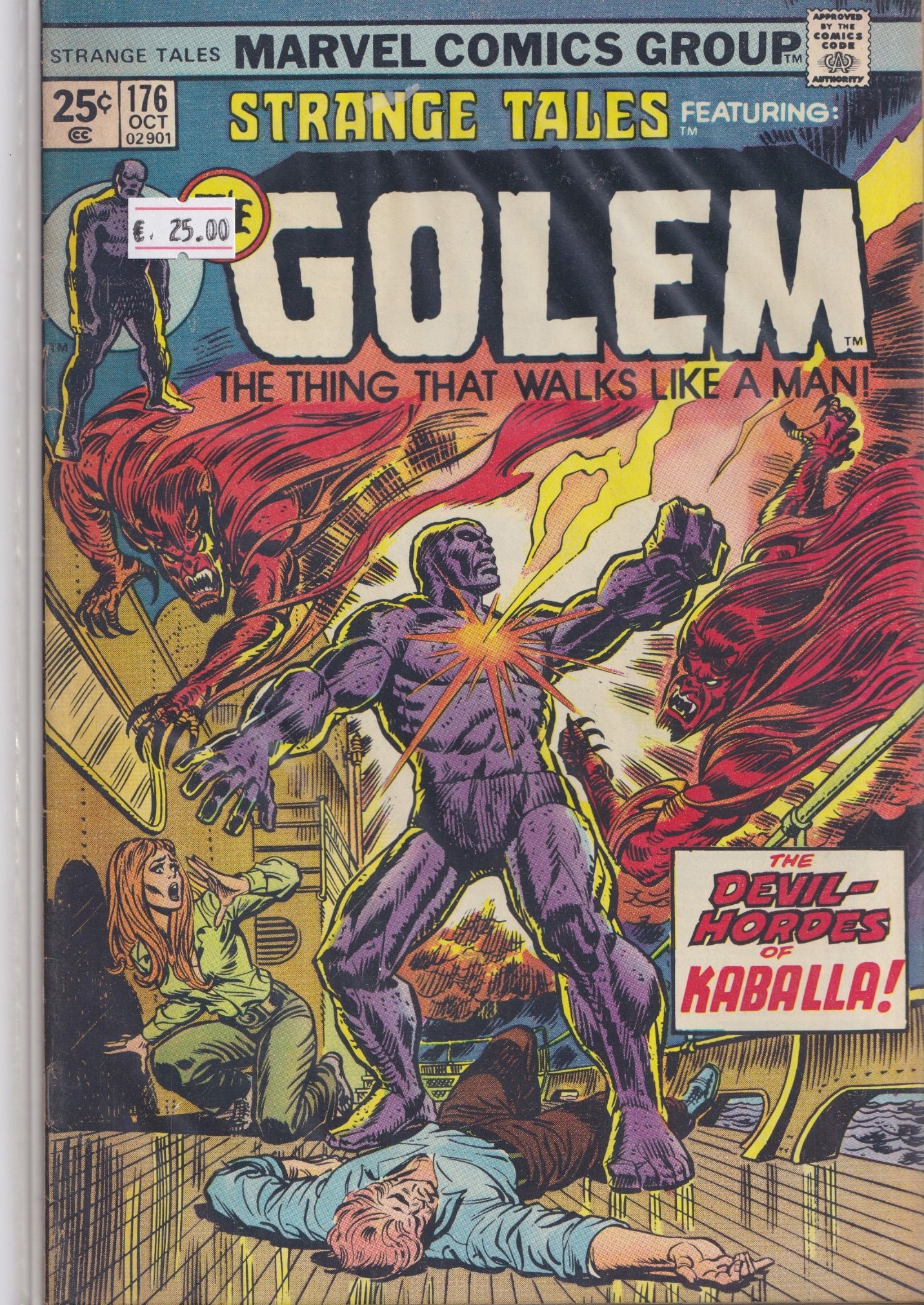 Strange Tales #176 (1974) Golem Very Fine