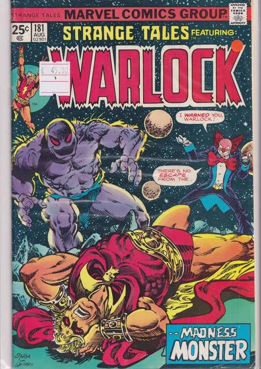 Strange Tales #181  (1975) Starlin Warlock Fine