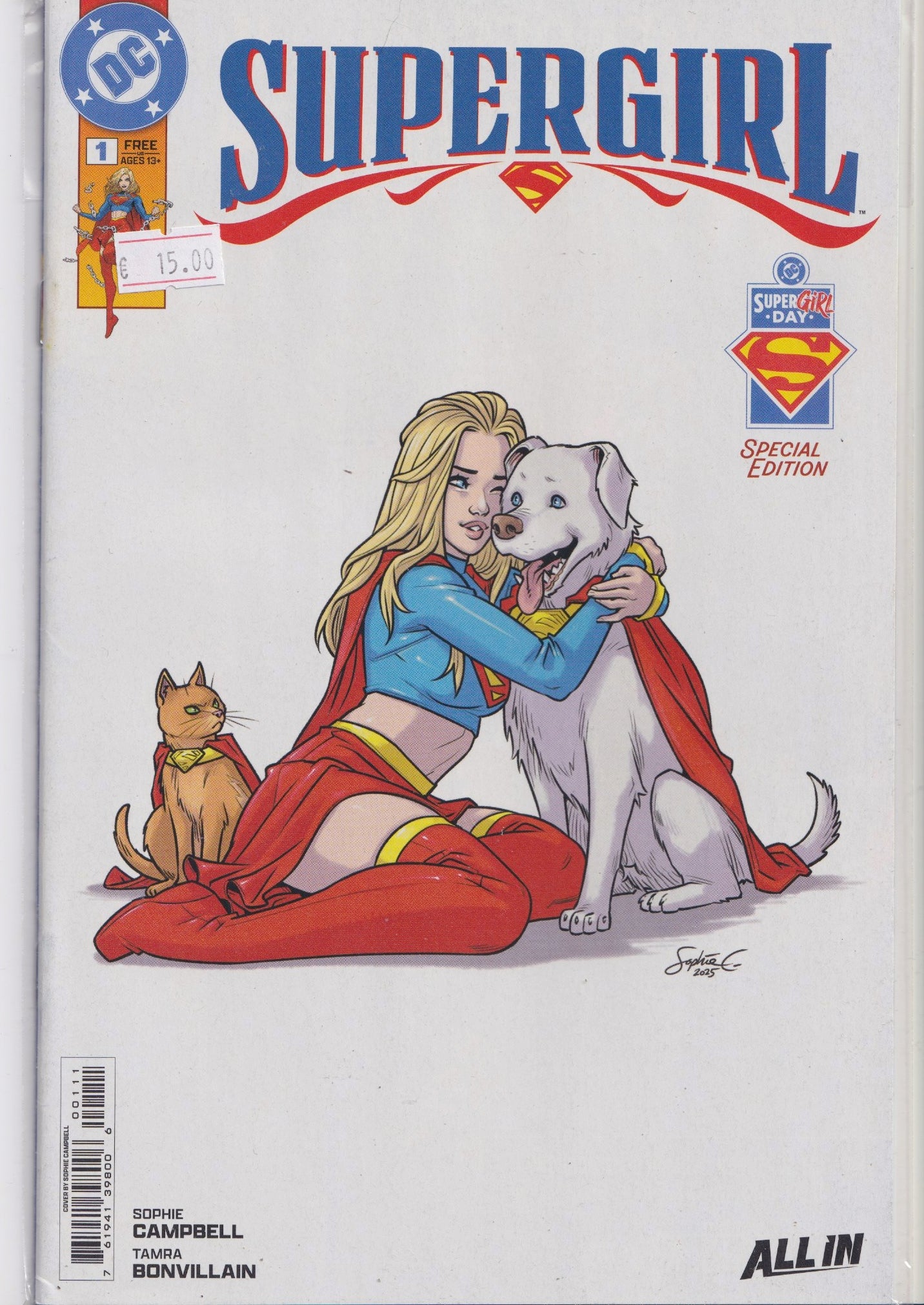 Supergirl #1 (2026 DC) Superman Day comic books NM