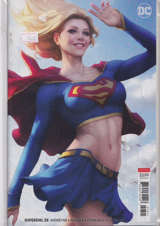 Supergirl #28 (2066) Artgem variant cover very Fine