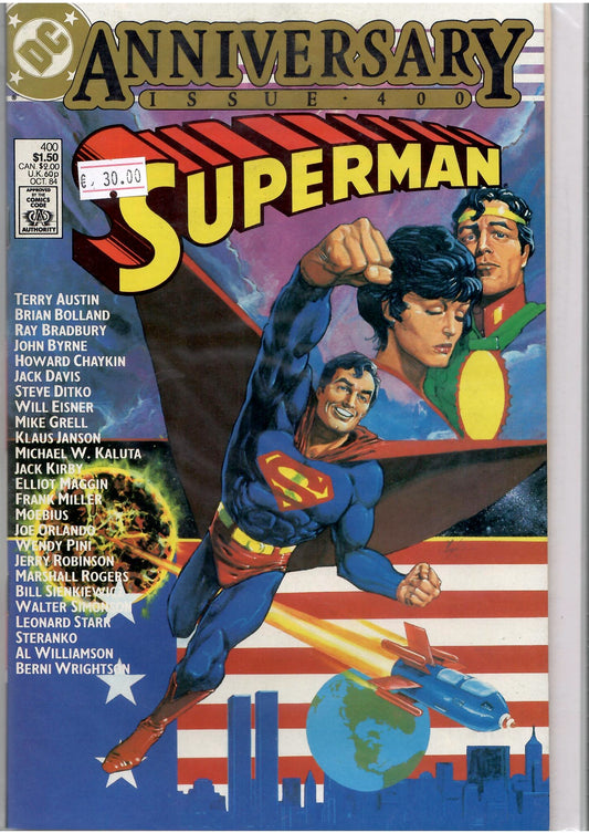 Superman #400 (1984) Superstars galore Anniversary issue Very fine